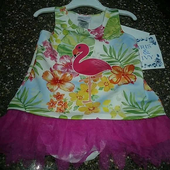 FUCHSIA FLAMINGO DRESS/BOTTOMS - Picture 3 of 7